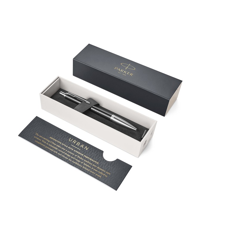 Parker Urban Ballpoint Pen | Premium Ebony Metal Chiselled |