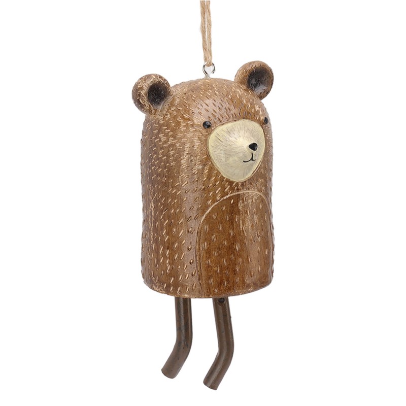 Rustic Hanging Animal Wind Chimes Resin Hand Made Natural Garden