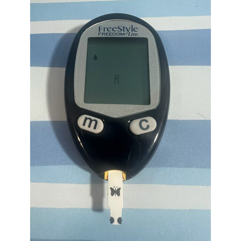 FREESTYLE Freedom Lite Glucose Meter & CASE - GUARANTEED TESTED