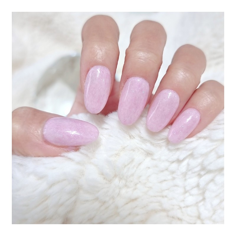 Glitter Snowflake Knit Velvet Gel Handmade Nail Tip - Petit