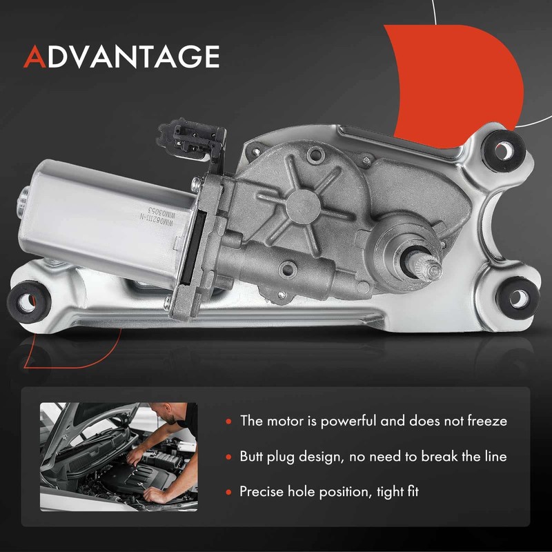 A-Premium Motor de limpiaparabrisas trasero compatible con Dodge Journey 2009-2020