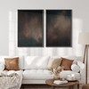 SIGNFORD Framed Canvas Print Wall Art Set Moody Dark Abstract