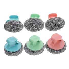 Healvian Heavy Duty Dish Scrubber Stainless Steel Scrubber Ball for Pots Pans Sink Cleaning