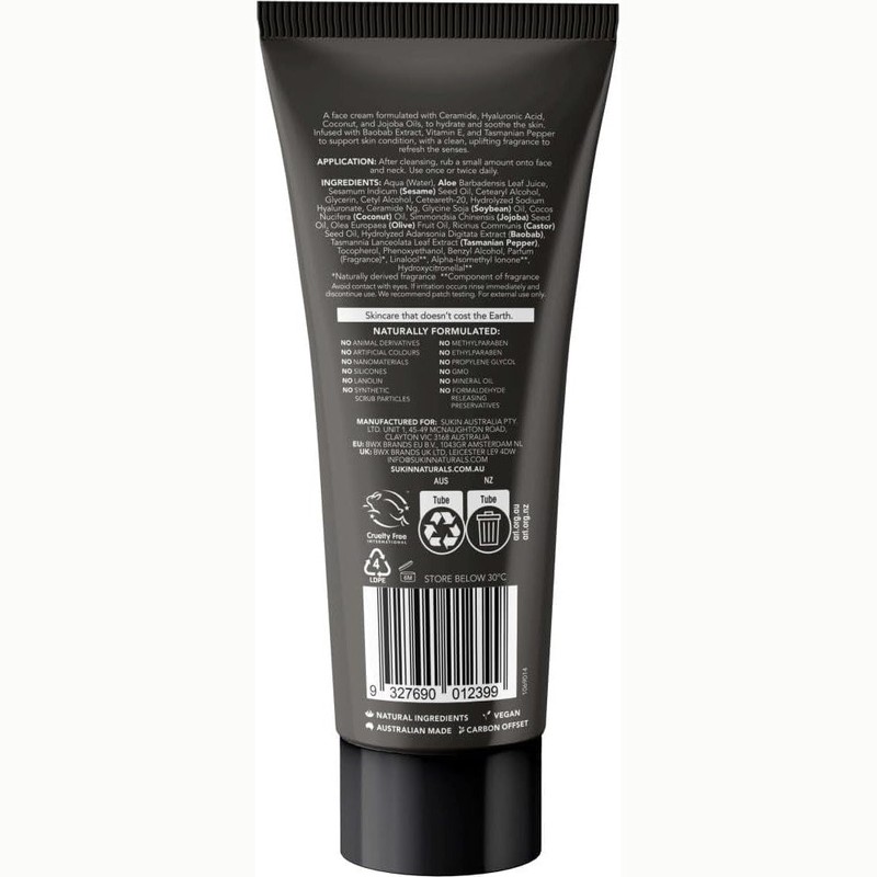 Sukin for Men Face Cream 125ml