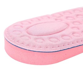 Domary Height Increase Insole Soft Comfortable Massage Half Shoes Lift Pad Cushion 1.5cm Pink 2 Pairs