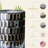 Escenzy Modern Bathroom Trash Can Mosaic Glass 6L | Decorative
