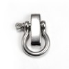 Ganzoo Shackle Stainless Steel O-Shape Omega Silver Pack of 3