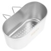 UPKOCH Stainless Steel Sink Corner Strainer Basket, Multifunctional Food Catcher,
