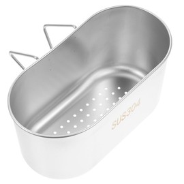 UPKOCH Stainless Steel Sink Corner Strainer Basket, Multifunctional Food Catcher, Drain Basket for Vegetables, Fruits, Kitchen Waste, Home and Restaurant Use (Silver)