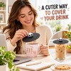 10cm Silicone Cup Cover for Drinks – Heat-Resistant Dustproof Suction