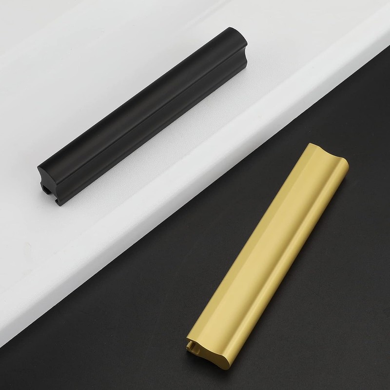 goldenwarm 5 Pack Adjustable Gold Cabinet Handle,Drawer Pulls 1-3/8" to