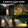 LEREKAM 3 Brightness Modes Solar Outdoor Lights with Super Bright