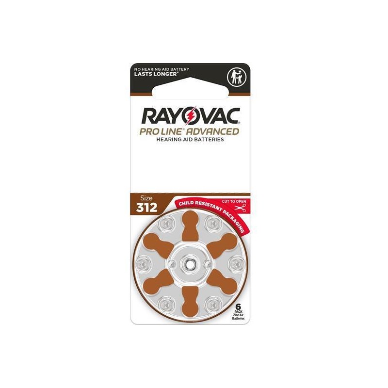 Rayovac Proline Advanced Hearing Aid Batteries | Size 312 (60