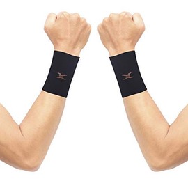 THX4COPPER Compression Wrist Sleeve-Copper Infused Wrist Support for Men &Women-Improve Circulation and Recovery(1 Pair)