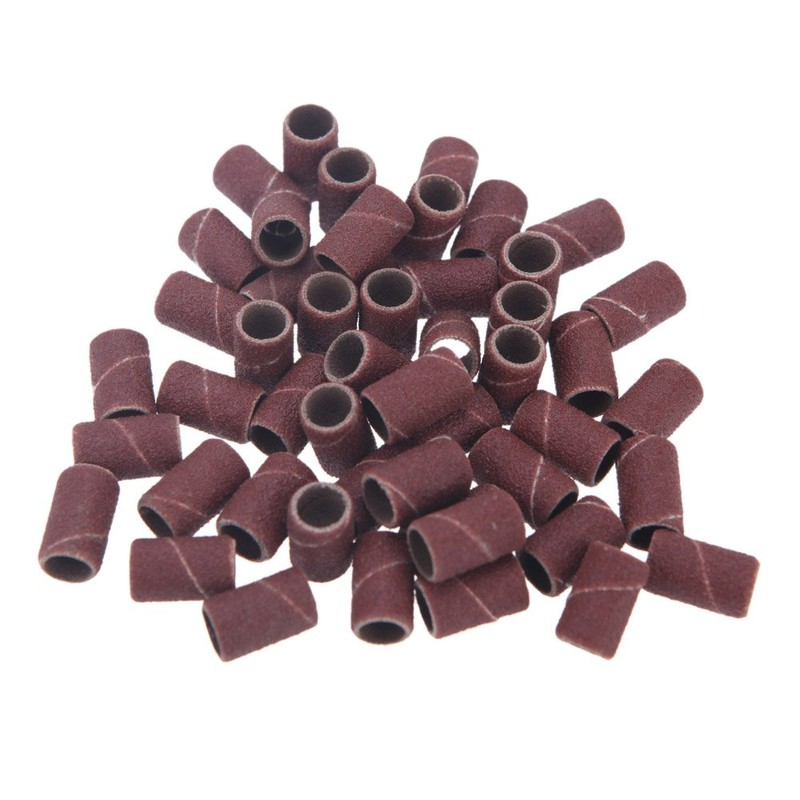 Yimart® 100Pcs 80 Grit Nail Art Sanding Bands for Nail