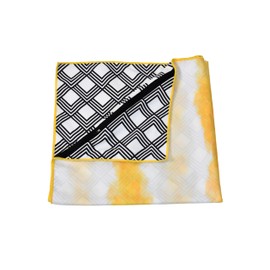 Oversized 70.8" X 35.4" Microfiber Beach Towel, Pack of 2, with Bonus Zippered Security Pocket Fast Drying Sand Free and Light Weight. Perfect for Pool, Beach or Vacation (Orange and White Stripe)