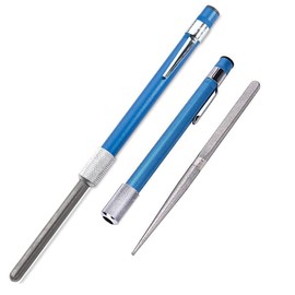 1 PCS Retractable Knife Sharpener, BravOne 3 in 1 Portable Diamond Knife Sharpening Steel Rod Pen Shape Knife Sharpening Stick for Kitchen Knife, Fish Hook, Outdoor Exploration