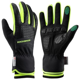 ROCKBROS Winter Gloves for Men Women Winter Cycling Gloves Windproof Thermal Gloves with Touch Screen Finger for Cycling, Driving, Running, hiking