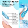 MEET ACROSS Gel Nail Polish Set, 8PCS Glitter Gel Nail
