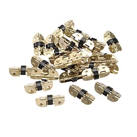 Sourcingmap Spring Loaded Hinges for Glasses Case Jewelry Wooden Box 30mm Length 30pcs