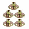 5 Pcs T Nuts, 3 Hole Galvanized Iron Fixed T