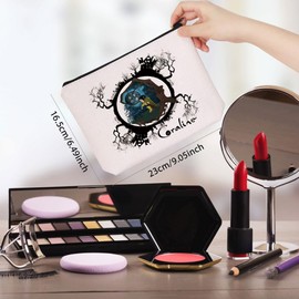 Horror Movie Inspired Makeup Bag Gothic Movie Lover Gift Scary Animation Gift (Cora Bag EU)