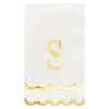 50 Pcs Scalloped Disposable Hand Towels Monogrammed Decorative Paper Napkins