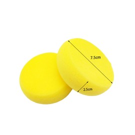 LALAFINA 10Pcs Sponge Painting Stencil Round Stamp Art Tools for Creative Drawing Templates for Early Education for Arts and Crafts Projects Yellow
