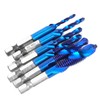 6PCS High Speed Steel 6.35mm Hex Shank Tap Drill Bit