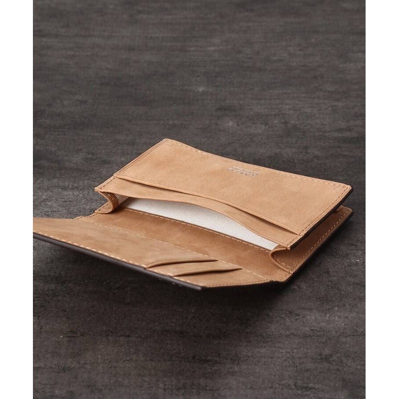 Takeokikuchi Soft & Natural Mini Mesh Leather Business Card Holder,