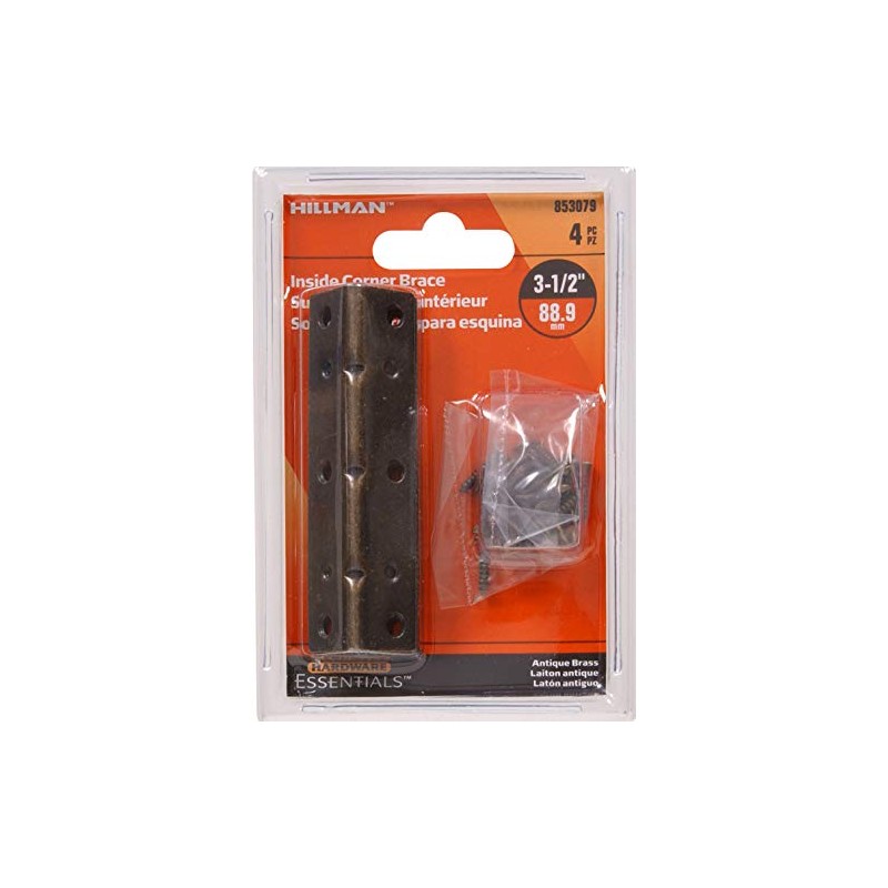 Hillman 853079 3-1/2 x 3/4 in. Inside Corner Brace -