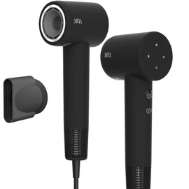 AINA Hair Dryer, Blow Dryer - Brushless Motor, 110,000 RPM Lightweight, Ionic Travel 110V/ALCI Plug(Vader Black)