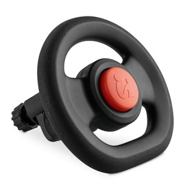 Hauck Children's Steering Wheel for Pushchairs Buggy Toy for Attaching to the Front Bar, Driving Simulator Children's Steering Wheel, Universal Steering Wheel for Playing (Black)