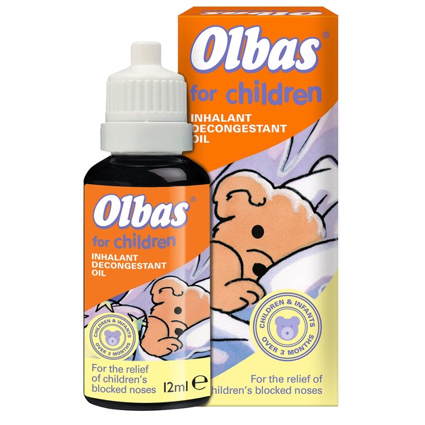 Olbas Oil For Children 12ml - Inhalant Decongestant Oil -