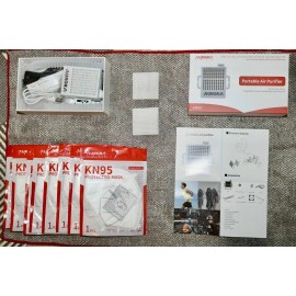 Aurora Power Air Purifier With Reusable Mask & HEPA Filter. Portable Air Purifiers Personal Wearable Electric with HEPA Filter & Mask