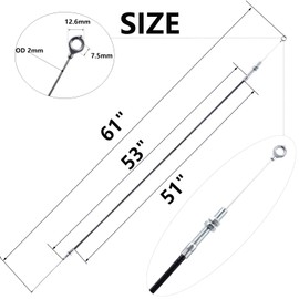 Heymaillc 60 inch Go Kart Throttle Cable for Manco 8252-1390 Predator 212cc GX160 GX200 196cc ASW Kandi American Sportworks Yerf Dog Go Kart Go Cart Parts