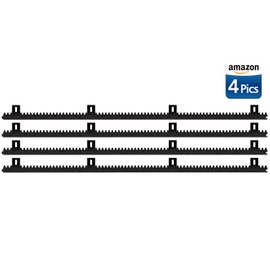 Blütezeit Heavy Duty Reinforced Nylon Gear Rack 4pcs, with Metal Insert for All Sliding Gate Openers Including Mounting Hardware, Total 13.12 Feet
