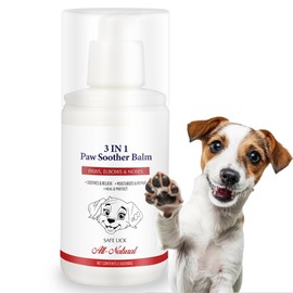 Dog Paw Balm - Natural Paw Cream for Dogs - Moisturizes, Soothes, Heals & Protects Paws, Elbows & Noses - Fast Absorbing, Non-Sticky, Lick-Safe - 3.5oz - Vet Recommended, for All Breeds