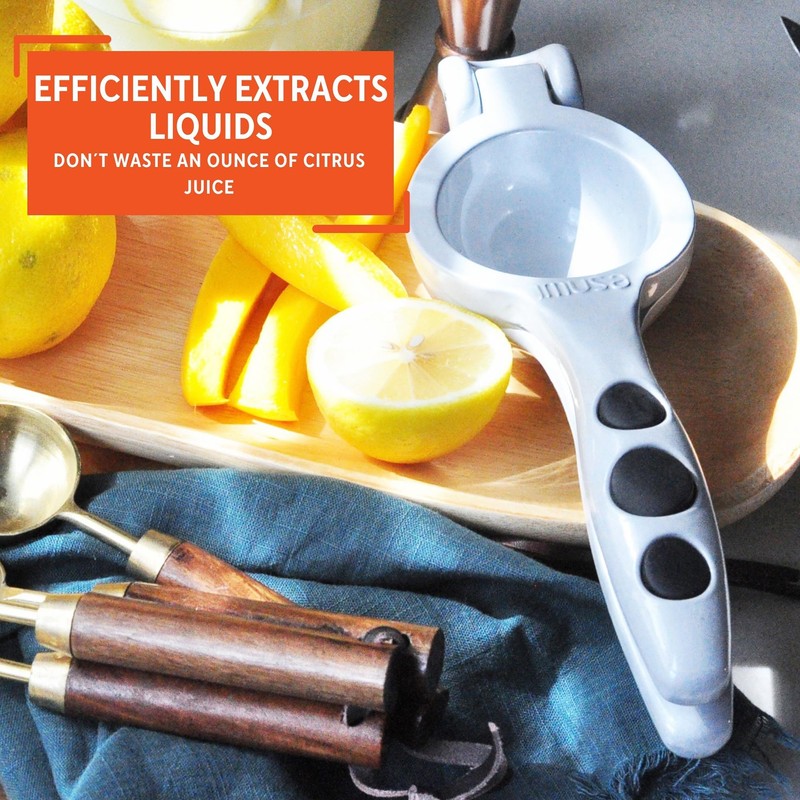 Imusa USA, Grey Lemon/Lime Squeezer, One Size, Silver (J100-00290)
