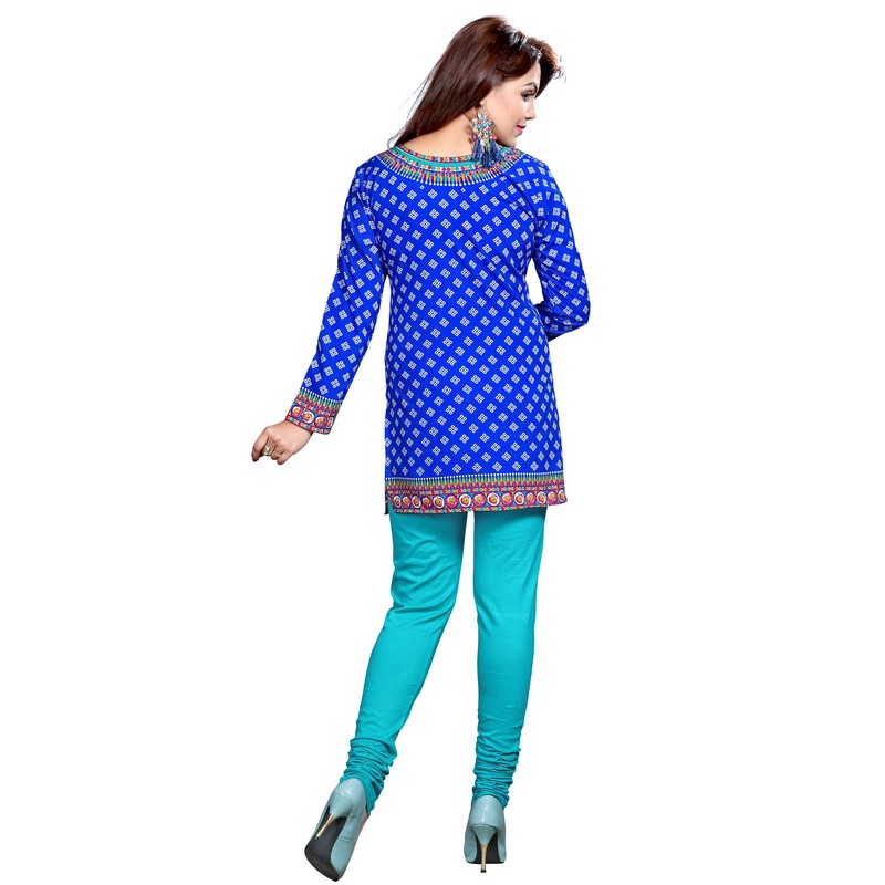 Maple Clothing - Blusa de túnica para mujer, estampada, corta,