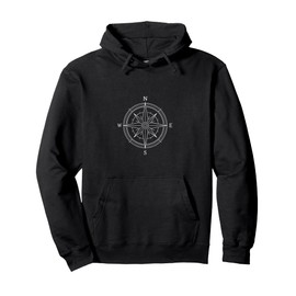Compass rose windrose outdoor design for adventurers Pullover Hoodie