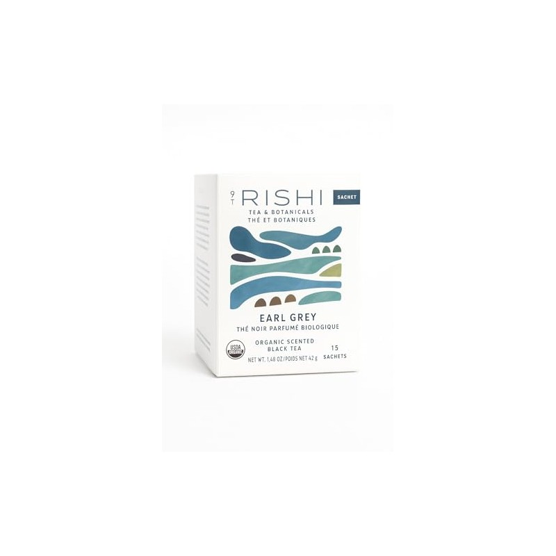 Rishi Classic Earl Grey Black Tea – Bold & Citrusy,