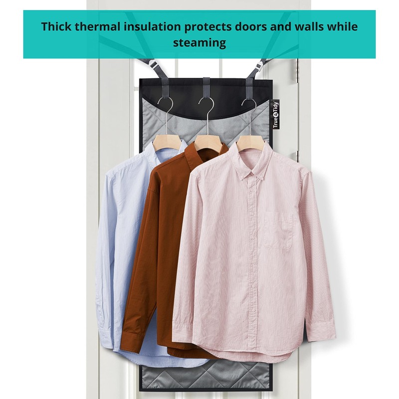 True & Tidy XL Over The Door Protective Clothes Steamer