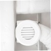 Ciieeo 3pcs Plastic Round Soffit Vent Ceiling Air Vent Cover
