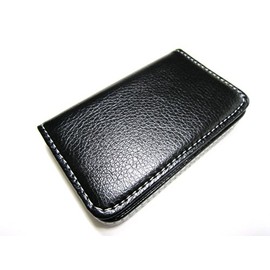 Kamomiru, Colorful Business Card Case, Choice of 7 Colors, black