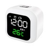 LED Alarm Clock Night Light USB Rechargeable Mirror Design Adjustable
