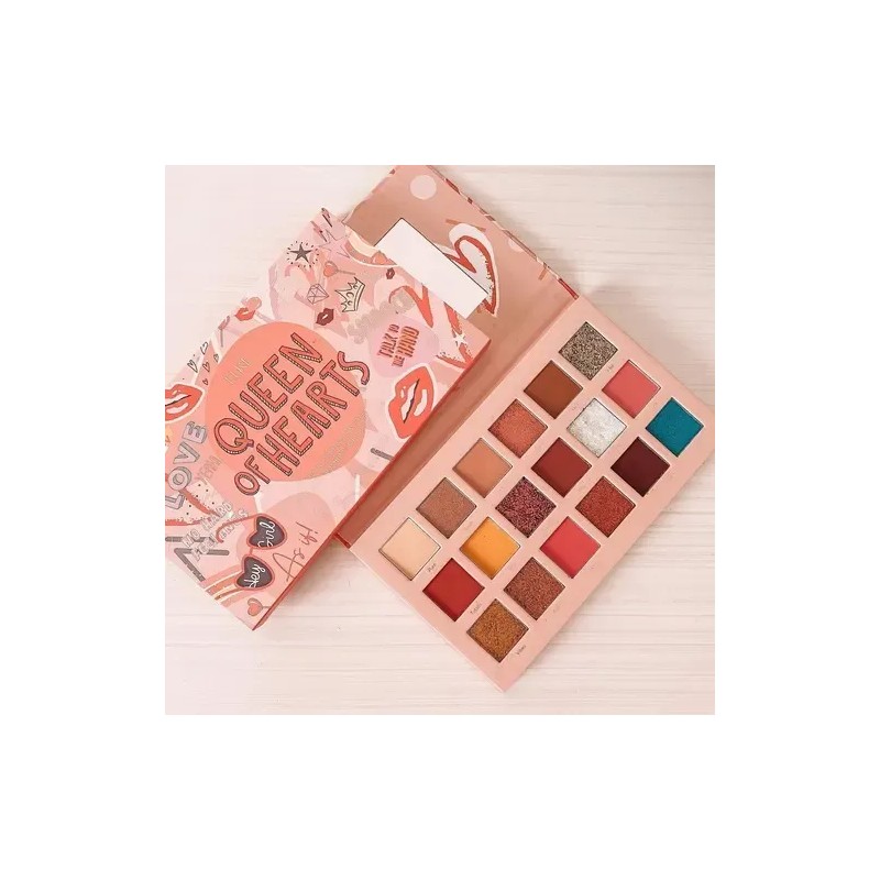 Paleta De 18 Sombras Mate Y Satinadas Queen Hearts, Lure
