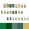 24Pcs St. Patrick's Day Press on Nails Medium Square Fake