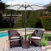 Best Choice Products 7.5ft Heavy-Duty Round Outdoor Market Table Patio