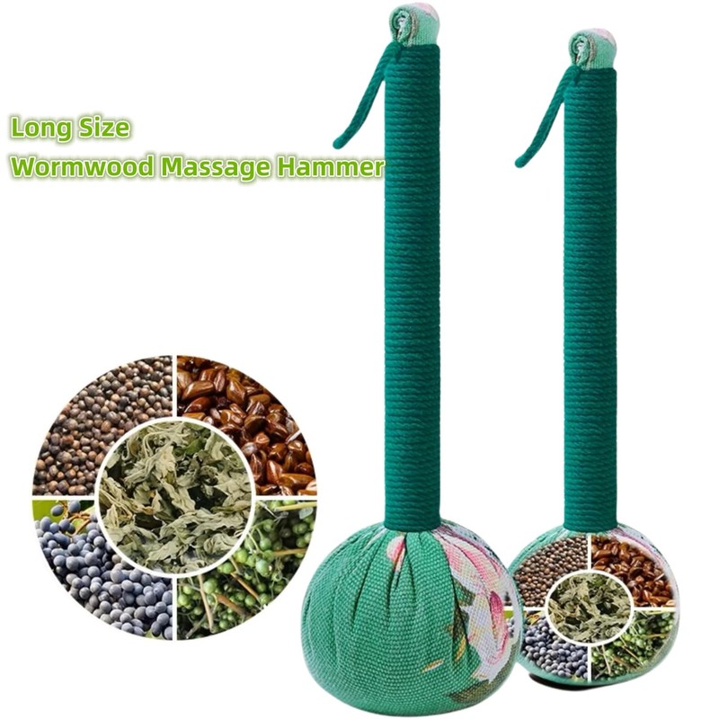OnVisit 2PCS Long Size Manual Lymphatic Drainage Massage Hammer for